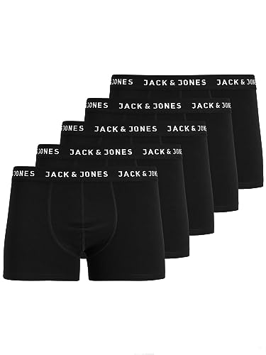 28% DESCUENTO Jack & Jones Jachuey Trunks 5 Pack Noos Calzoncillos Boxer Hombre, Hombre, Negro, S