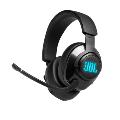 57% DESCUENTO JBL Quantum 400 Auriculares para gamers con un diseño llamativo, tecnología de virtualización surround y reproducción DTS, con micrófono y RGB, compatible con múltiples plataformas, en negro