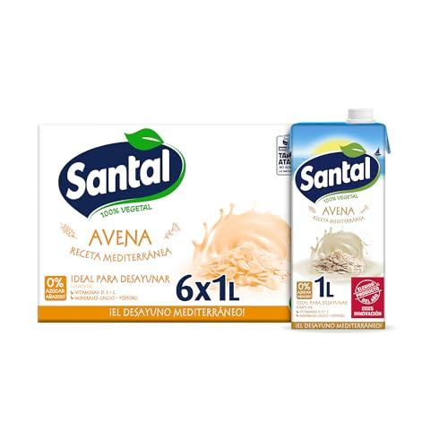 37% DESCUENTO Bebida vegetal Santal Avena sin azúcar añadido brik 1L – Caja de 6 litros