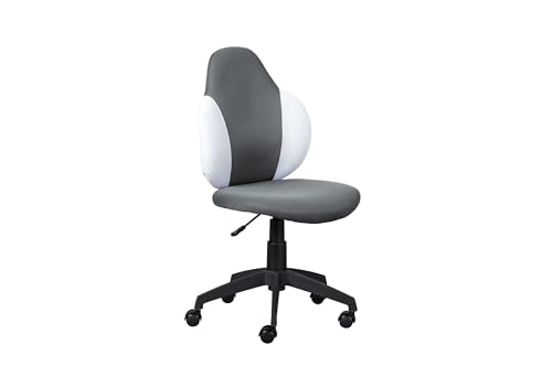 OFERTÓN SUPREMO 82% DESCUENTO Inter Link   Silla de Oficina   Silla de Oficina para niños   Silla giratoria para niños   Revestimiento de Malla   Gris Oscuro y Blanco   Jessi
