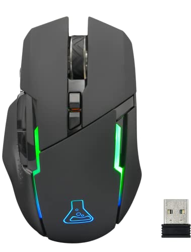 OFERTÓN SUPREMO 75% DESCUENTO The G Lab Kult Caesium   Ratón inalámbrico para Gaming inalámbrico 7200 PPP, LED RGB, 6 Botones, ratón para Juegos ergonómicos, Compatible con Pc Ps4 Ps5 Xbox One