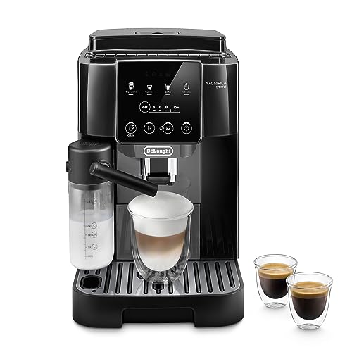 DESCUENTAZO 57% DESCUENTO De’Longhi Magnifica Start ECAM220.60.BG, Cafetera Automática con LatteCrema Hot, Cafetera Espresso de Grano a Taza con 4 Recetas de Un Solo Toque, Panel de Control de Tacto Suave, 1450W, Negro