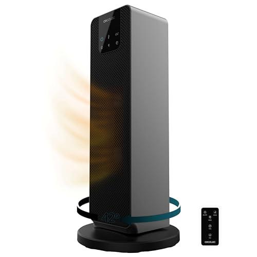 OFERTÓN SUPREMO 71% DESCUENTO Cecotec Calefactor Cerámico de Pie ReadyWarm 2000 Max Ceramic Rotate Smart, 2000 W, Pantalla digital, Control táctil y Control remoto, Oscilación, 3 Modos y Termostato Regulable