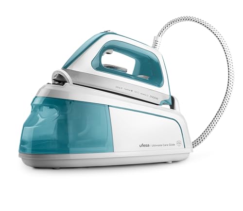 DESCUENTAZO 62% DESCUENTO Ufesa Ultimate Care Glide, Ferro da Stiro a Vapore con Caldaia, 2400 W, 5,5 Bar, Colpo di Vapore Massimo 220 g e Costante 90 g/min, Piastra in Ceramica, Cartuccia Anticalcare