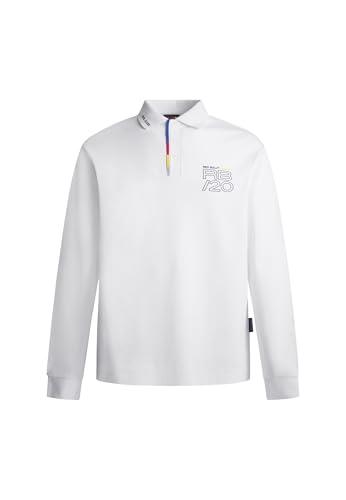 65% DESCUENTO Red Bull Racing X Pepe Jeans RBR Fashion Placket LS Polo, White (White), XL para Hombre