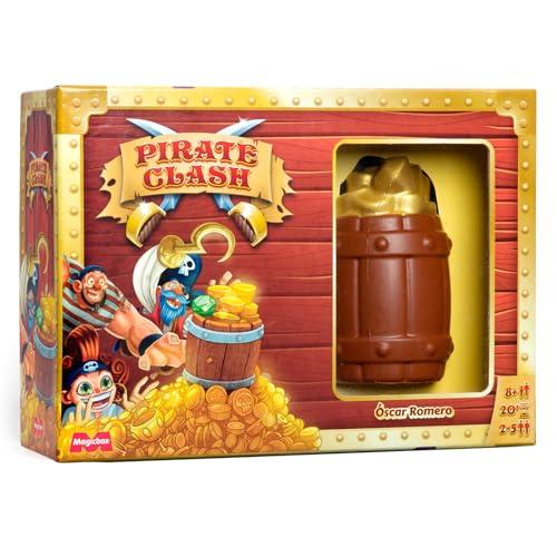 60% DESCUENTO magicbox Pirate Clash Juego de Cartas. Juego Familiar de observación y rapidez, con temática Pirata. para 2 6 Jugadores, Edad 8+