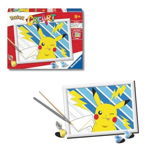 31% DESCUENTO Ravensburger   Creart D Pokemon: Pikachu | Pintar por Numeros Niños | Kit Manualidades Niños 9 Años | Kit Pintura Niños Completo | Regalo Niña 9 Años | Incluye Marco 18x24cm