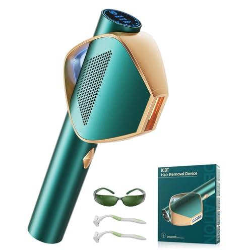Flash Superrápido Depiladora Laser con tecnología IGBT avance, 19,8J IPL Depiladora de Luz Pulsada Mujer laser depilacion de depilación para mujeres y hombres   Ilimitado Flashes
