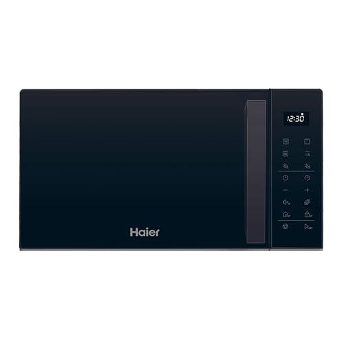 40% DESCUENTO Haier Series 2 HAMGI23S2STB Microondas con grill, 23L, Potencia 900W, Potencia Grill 1000W, 6 Niveles de Potencia, 6 Funciones, Interfaz táctil, 8 Automenús, Negro