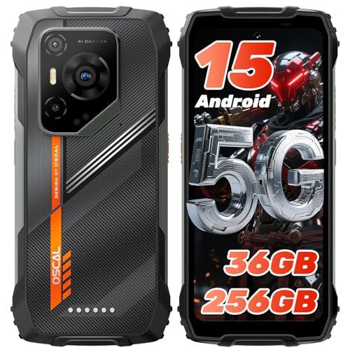 OSCAL PILOT 3 Móvil Irrompible 5G – Android 15 Móvil Rugerizado, Dimensity 6300, 6.78″ 2K 120Hz, 36GB+256GB/2TB, 7500mAh/33W, Cámara Nocturna 50MP+20MP, 5G Dual SIM,NFC/OTG/GPS/Huella Dactilar/Face ID