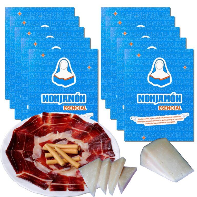 10 SOBRES DE JAMÓN DE BELLOTA 100% IBÉRICO PREMIUM + QUESO Oveja Curado La Antigua REGALO – ELEGIDO PRODUCTO DEL AÑO 2025 | Miravia