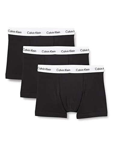 29% DESCUENTO Calvin Klein Calzoncillos bóxer Hombre Pack de 3 Trunks Ropa Interior, Negro (Black), L
