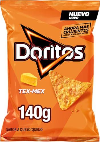 28% DESCUENTO Doritos Tex Mex, Nachos con sabor a queso, Producto de Aperitivo, bolsa individual, 140gr