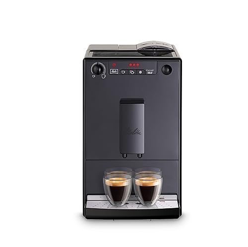 Melitta Solo E950   Cafetera superautomática compacta con modo doble taza para expreso, máquina de café con sistema de extracción de aroma, boquilla regulable y limpieza automática, 1,2 L, negro