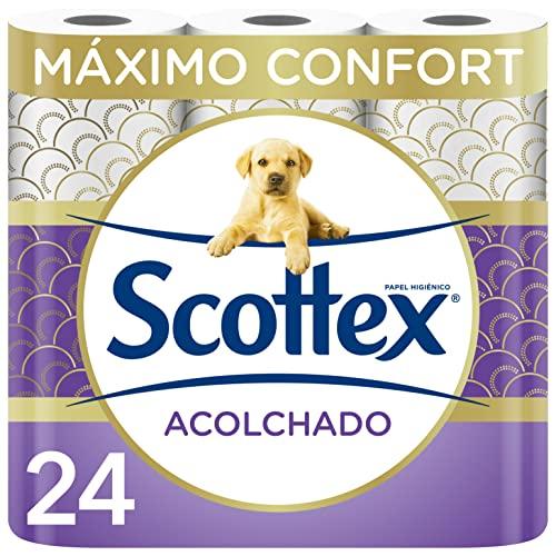 Scottex Acolchado Papel Higiénico Seco 24 rollos