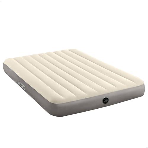 Intex 64103, Fibertech Deluxe High, Colchón hinchable, Unisex adulto, Multicolor, 152 x 203 cm