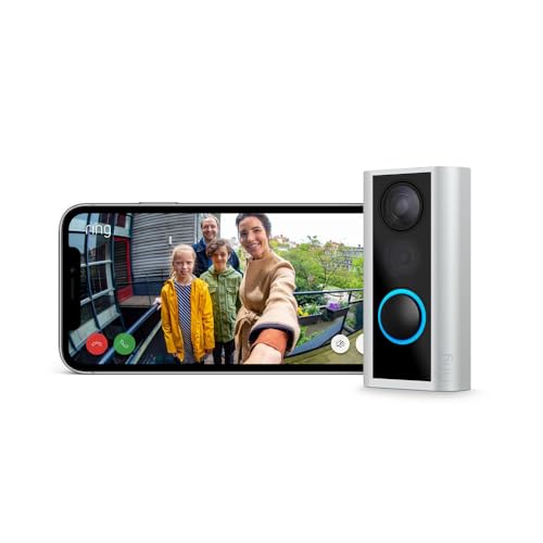 55% DESCUENTO Ring mirilla digital (Door View Cam) para puertas de 34 55 mm de grosor | Videotimbre inalámbrico con camara de vigilancia, vídeo HD 1080p, wifi | 30 días gratis de Ring Home
