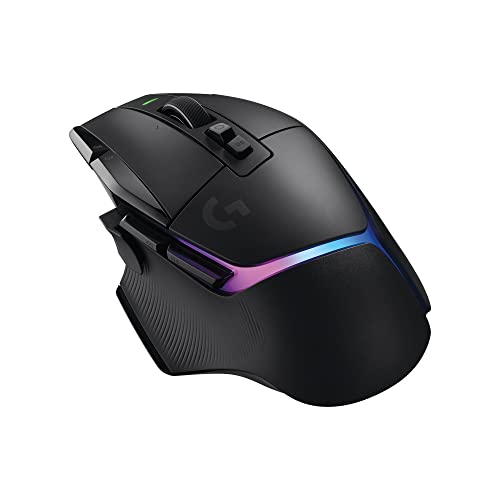 Logitech G G502 X PLUS LIGHTSPEED Ratón inalámbrico RGB para Gaming Ratón óptico con interruptores híbridos LIGHTFORCE, LIGHTSYNC RGB, sensor HERO 25K, compatible con PC macOS/Windows Negro
