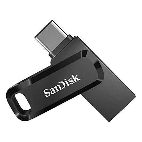 30% DESCUENTO SanDisk Ultra Dual Drive Go USB Type C, Memoria Flash 128 GB (con conectores USB Type C y Type A reversibles, para Android móviles, Tabletas, Macs y Ordenadores, hasta 400 MB/s) Negro