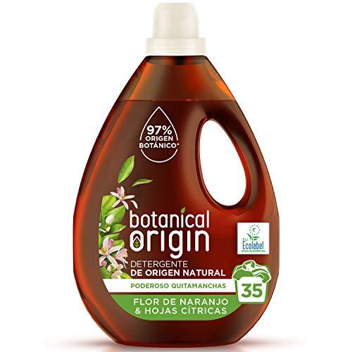 Botanical Origins Detergente para Lavadora Ecológico apto para Pieles Sensibles, Fragancia Flor de Naranjo y Hojas Cítricas   35 Lavados