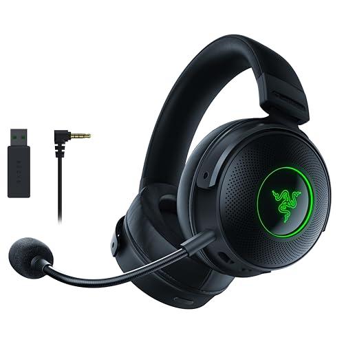 OFERTÓN SUPREMO 67% DESCUENTO Razer Kraken V3 Pro   Auriculares Gaming Inalámbricos con Tecnología Háptica (HyperSpeed Inalámbricos, Diafragma Titanio 50 mm, Audio Espacial THX, Razer Chroma RGB, Micrófono Retráctil) Negro