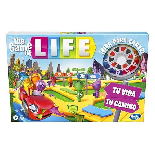 52% DESCUENTO Juego The Game of Life, Juego de Mesa para la Familia de 2 a 4 Jugadores, para niños a Partir de 8 años, Incluye Clavijas de Colores