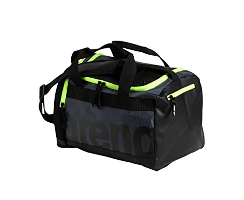 38% DESCUENTO ARENA Spiky III Duffle 25 Bolsa de Deporte, Unisex Adulto, Dark_Smoke Neon_Yellow (Multicolor), TU