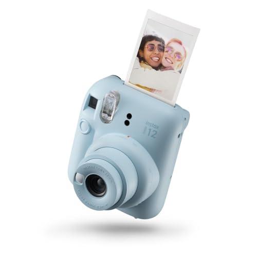 26% DESCUENTO Instax Mini 12 Cámara instantánea, con autoexposición y Lente selfi incluida, Pastel Blue