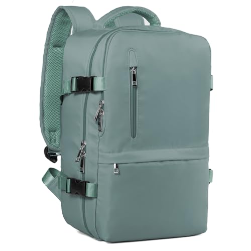 BUENA OFERTA 38% DESCUENTO Mochila Viaje Cabina Avion 40x20x25, Mochilas Cabina para Ryanair 40x20x25cm Maletas De Viaje Mujer Hombre Equipaje De Mano 40x20x25 Bolsa 20L con Orificio De Carga Y Bolsillo Antirrobo