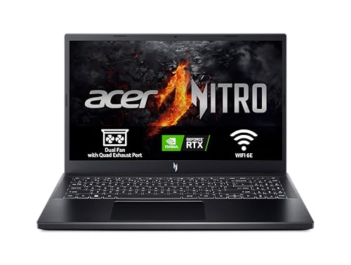 38% DESCUENTO Acer Nitro ANV15 51 51M7   Ordenador Portátil Gaming 15.6″ Full HD IPS 144Hz (Intel Core i5 13420H, 16GB RAM, 512GB SSD, NVIDIA GeForce RTX 4050, Sin Sistema Operativo) Negro   Teclado QWERTY Español