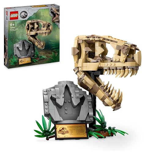34% DESCUENTO LEGO Jurassic World Fósiles de Dinosaurio: Cráneo de T. rex de Juguete, Juego Educativo para Niños, Niñas y Fans de la Película de 9 Años o Más de Maqueta de Construcción de Esqueleto con Huesos 76964