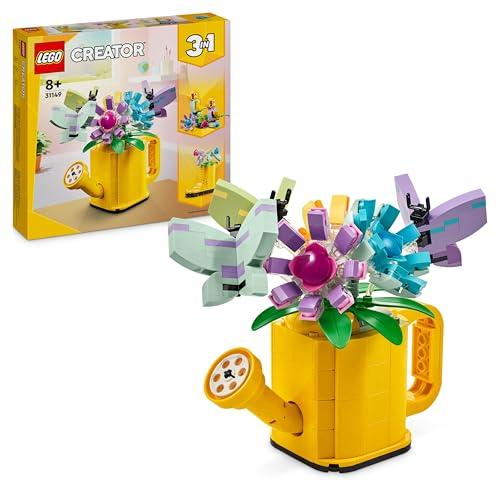 33% DESCUENTO LEGO Creator 3 en 1 Flores en Regadera, Convertible en Bota de Agua o 2 Pájaros de Juguete Posados en una Percha, Juego Creativo con Animales de Regalo para Niñas y Niños de 8 Años o Más 31149