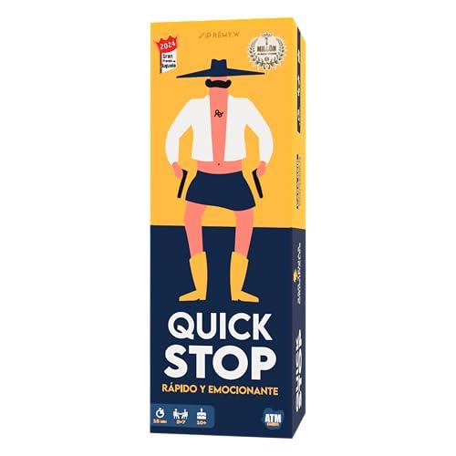 Quick Stop   Juegos de Mesa Dinámico y Divertido para Familia y Amigos   Gran Premio del Juguete 2024   Versión Entretenida del Juego Stop   Regalo Original   Español