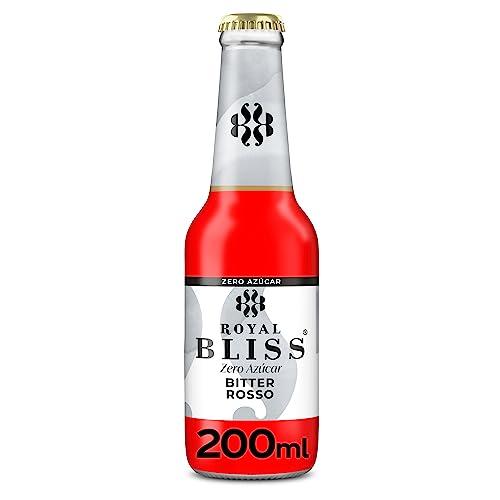 DESCUENTAZO 56% DESCUENTO Royal Bliss Bitter Rosso, Aromatizada y Refrescante   Pack de 24 Botellas de vidrio 200 ml