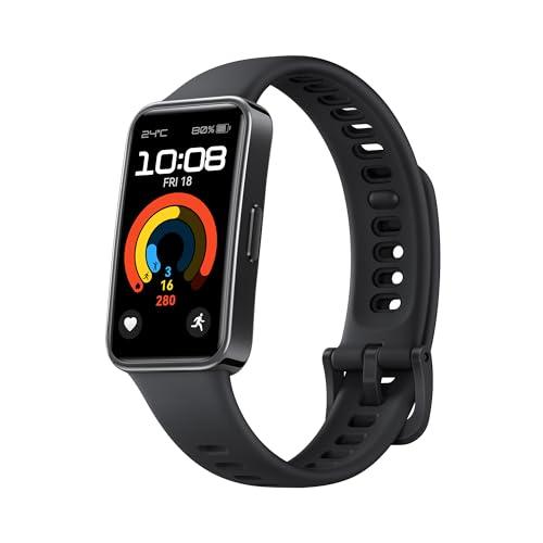 51% DESCUENTO HUAWEI Band 9, 1.47”AMOLED,Larga Duración de 2 semanas, Ajuste de Brillo automático, Mayor precisión de medición,Altamente compatible,100 modos de entrenamiento diferentes,Negro