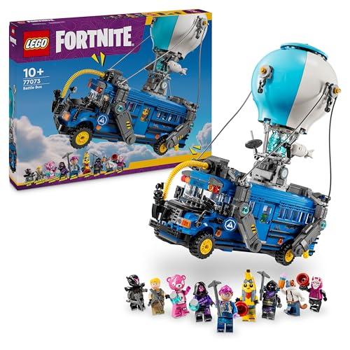 26% DESCUENTO LEGO Fortnite Autobús de Batalla   Vehículo del Videojuego con 9 Minifiguras de Personajes y Accesorios   Regalo Gamer para Niños y Niñas de 10+ Años y Adolescentes   Juguetes de Navidad 77073