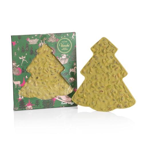 DESCUENTAZO 50% DESCUENTO Venchi   Colección Navidad   Brutto&Buono Pino Pistacho Salado, 300 g Tableta de chocolate artesanal con pistachos   Con pistachos enteros   Idea de regalo   Sin gluten