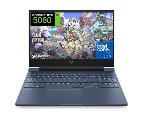 HP Victus 15 fa2056ns   Ordenador portátil Gaming 15″ FHD (Intel Core 7 240H, 24GB RAM, 1TB SSD, NVIDIA RTX 5060, FreeDos)   Azul   Teclado QWERTY Español