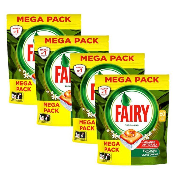 Fairy | Original Todo En Uno Naranja Cápsulas De Lavavajillas, Efectivas Incluso En La Grasa Reseca 4×60 Cápsulas | Miravia