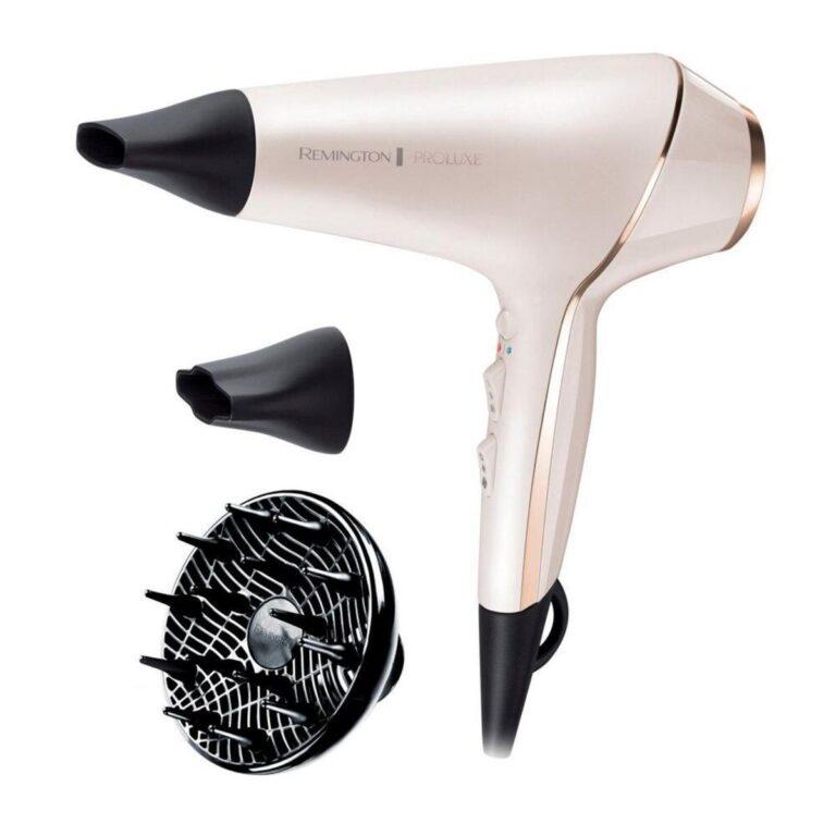 Remington Secador De Pelo Profesional ProLuxe AC9140 | Potencia de 2400W, Tecnología OPTIHeat, Generador Iónico, Motor AC, 3 Temperaturas, 2 Velocidades, Incluye Difusor Y Concentrador. | Miravia