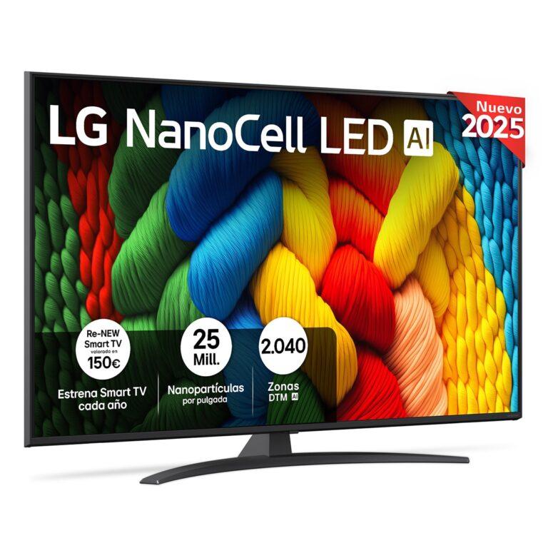 TV LED NanoCell AI 139cm (55″) LG 55NANO81A6A, 4K Smart TV (Reacondicionado Grado C) · LG · El Corte Inglés