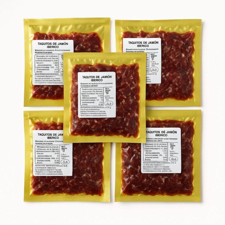 Taquitos de Jamón Ibérico – Virutas de Jamón Ibérico – 5 unidades de 100g – Ibéricos Faustino Gil – | Miravia