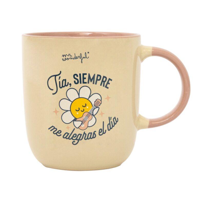 Taza Mr Wonderful: Tía, siempre me alegras el día · Mr. Wonderful · El Corte Inglés