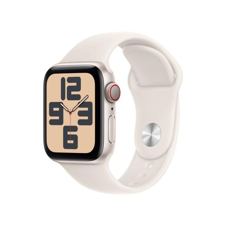 Apple Watch SE GPS + Cellular 40mm Aluminio Blanco Estrella con correa Deportiva Blanco Estrella M/L (Reacondicionado A estrenar) · Apple · El Corte Inglés