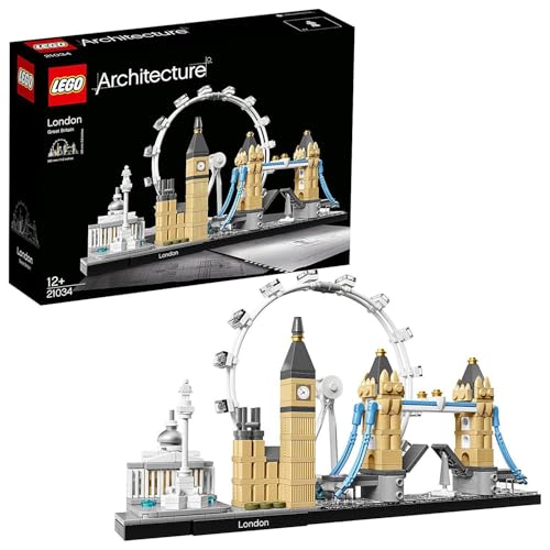 28% DESCUENTO LEGO Architecture Londres, Kit de Construcción Creativa, London Eye, Big Ben, Tower Bridge, Maqueta de Monumentos Coleccionable, Manualidades para Adultos, Regalo para Hombres y Mujeres 21034