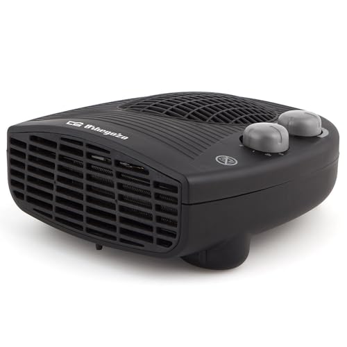 BUENA OFERTA 30% DESCUENTO Orbegozo FH 5028, Calefactor bajo consumo, 2000 W, control ajustable de la temperatura mediante termostato, protección contra sobrecalentamiento, luz indicadora encendido, color negro