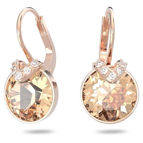 34% DESCUENTO Swarovski Pendientes Bella V, Talla redonda, Tono dorado, Baño tono oro rosa
