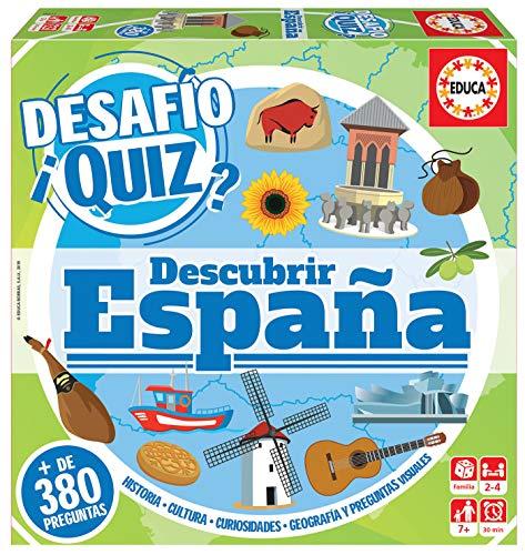 31% DESCUENTO Educa   Desafio Quiz Descubrir España Juego de Mesa (18217)