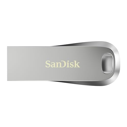 36% DESCUENTO SanDisk Ultra Luxe Pendrive 128 GB USB Type A (Flash Drive, Read Speed up to 400 MB/s, USB 3.2 Gen 1 + USB 3.0 compatible, Password Protection, RescuePRO Deluxe, Metallic) Silver