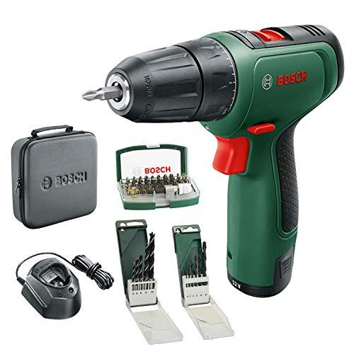 32% DESCUENTO Bosch taladro/atornillador a batería EasyDrill 1200 (batería de 2,0 Ah, sistema de 12 V, juego de brocas y puntas de atornillar, en funda blanda) Amazon Edición